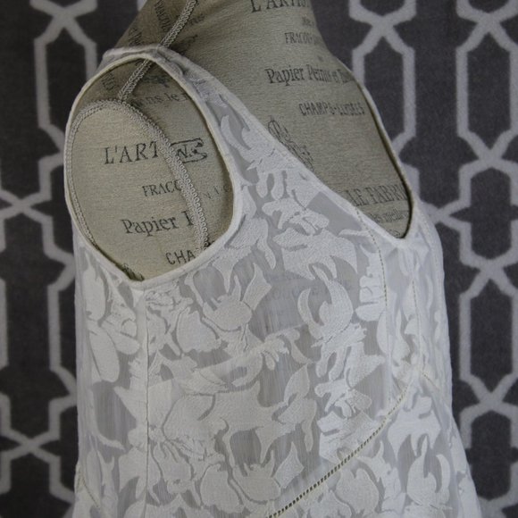 Anthro Vanessa Virginia lace ivory boho top S - Picture 9 of 12